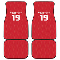Custom World Football 2026 Austria Car Mats Austrian Eagles Red Glory