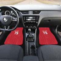 Custom World Football 2026 Austria Car Mats Austrian Eagles Red Glory