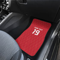 Custom World Football 2026 Austria Car Mats Austrian Eagles Red Glory