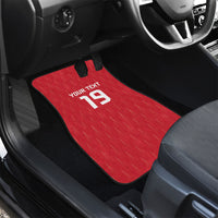 Custom World Football 2026 Austria Car Mats Austrian Eagles Red Glory
