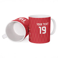 Custom World Football 2026 Austria Ceramic Mug Austrian Eagles Red Glory