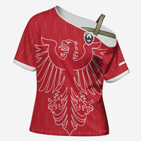 Custom World Football 2026 Austria Cross Shoulder Shirt Austrian Eagles Red Glory