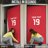 Custom World Football 2026 Austria Door Cover Austrian Eagles Red Glory