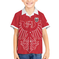 Custom World Football 2026 Austria Hawaiian Shirt Austrian Eagles Red Glory