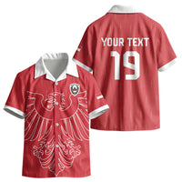Custom World Football 2026 Austria Kid Hawaiian Shirt Austrian Eagles Red Glory LT19