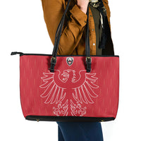 World Football 2026 Austria Leather Tote Bag Austrian Eagles Red Glory