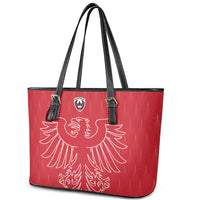 World Football 2026 Austria Leather Tote Bag Austrian Eagles Red Glory