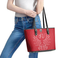 World Football 2026 Austria Leather Tote Bag Austrian Eagles Red Glory