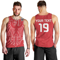 Custom World Football 2026 Austria Men Tank Top Austrian Eagles Red Glory