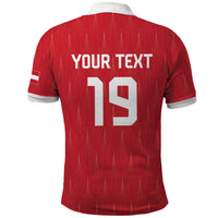 Custom World Football 2026 Austria Polo Shirt Austrian Eagles Red Glory