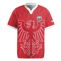 Custom World Football 2026 Austria Rugby Jersey Austrian Eagles Red Glory