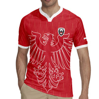 Custom World Football 2026 Austria Rugby Jersey Austrian Eagles Red Glory