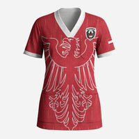 Custom World Football 2026 Austria Scrub Top Austrian Eagles Red Glory