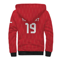 Custom World Football 2026 Austria Sherpa Hoodie Austrian Eagles Red Glory