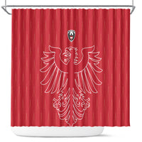 World Football 2026 Austria Shower Curtain Austrian Eagles Red Glory
