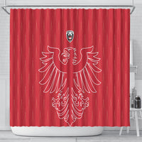 World Football 2026 Austria Shower Curtain Austrian Eagles Red Glory