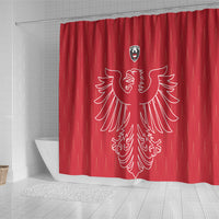 World Football 2026 Austria Shower Curtain Austrian Eagles Red Glory