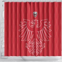 World Football 2026 Austria Shower Curtain Austrian Eagles Red Glory