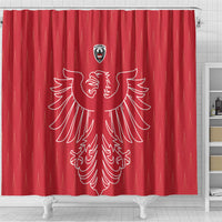 World Football 2026 Austria Shower Curtain Austrian Eagles Red Glory