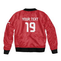 Custom World Football 2026 Austria Sleeve Zip Bomber Jacket Austrian Eagles Red Glory