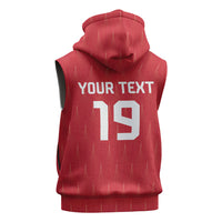 Custom World Football 2026 Austria Sleeveless Hoodie Austrian Eagles Red Glory