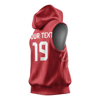 Custom World Football 2026 Austria Sleeveless Hoodie Austrian Eagles Red Glory
