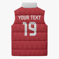 Custom World Football 2026 Austria Sleeveless Puffer Jacket Austrian Eagles Red Glory
