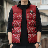 Custom World Football 2026 Austria Sleeveless Puffer Jacket Austrian Eagles Red Glory