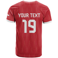 Custom World Football 2026 Austria T Shirt Austrian Eagles Red Glory