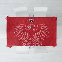 World Football 2026 Austria Tablecloth Austrian Eagles Red Glory