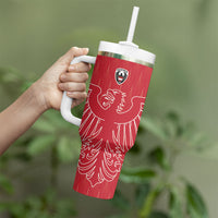 Custom World Football 2026 Austria Tumbler With Handle Austrian Eagles Red Glory