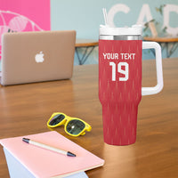Custom World Football 2026 Austria Tumbler With Handle Austrian Eagles Red Glory