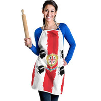 Italy Sardinia Apron Moor's Head With Coat Of Arms - Wonder Print Shop