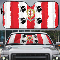 Italy Sardinia Auto Sun Shade Moor's Head With Coat Of Arms - Wonder Print Shop