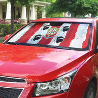 Italy Sardinia Auto Sun Shade Moor's Head With Coat Of Arms - Wonder Print Shop