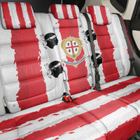 Italy Sardinia Back Car Seat Cover Moor's Head With Coat Of Arms - Wonder Print Shop