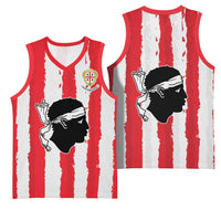 Italy Sardinia Basketball Jersey Moor's Head With Coat Of Arms - Wonder Print Shop