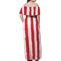 Italy Sardinia Family Matching Off Shoulder Maxi Dress and Hawaiian Shirt Moor's Head With Coat Of Arms LT19