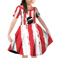 Italy Sardinia Family Matching Off Shoulder Short Dress and Hawaiian Shirt Moor's Head With Coat Of Arms LT19