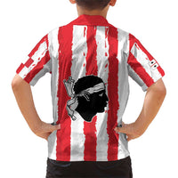 Italy Sardinia Family Matching Short Sleeve Bodycon Dress and Hawaiian Shirt Moor's Head With Coat Of Arms LT19