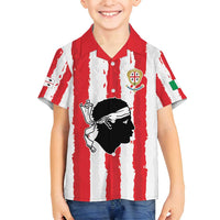 Italy Sardinia Family Matching Tank Maxi Dress and Hawaiian Shirt Moor's Head With Coat Of Arms LT19