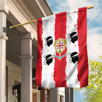 Italy Sardinia Garden Flag Moor's Head With Coat Of Arms - Wonder Print Shop