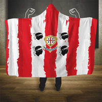 Italy Sardinia Hooded Blanket Moor's Head With Coat Of Arms - Wonder Print Shop