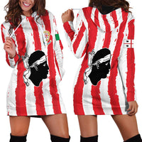 Italy Sardinia Hoodie Dress Moor's Head With Coat Of Arms LT19