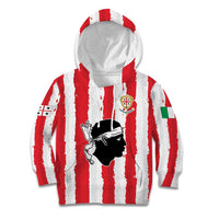 Italy Sardinia Kid Hoodie Moor's Head With Coat Of Arms LT19
