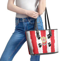 Italy Sardinia Leather Tote Bag Moor's Head With Coat Of Arms - Wonder Print Shop