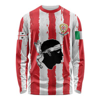 Italy Sardinia Long Sleeve Shirt Moor's Head With Coat Of Arms LT19