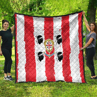 Italy Sardinia Quilt Moor's Head With Coat Of Arms - Wonder Print Shop