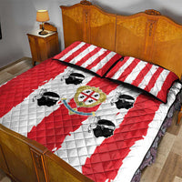 Italy Sardinia Quilt Bed Set Moor's Head With Coat Of Arms - Wonder Print Shop
