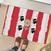 Italy Sardinia Rubber Doormat Moor's Head With Coat Of Arms - Wonder Print Shop